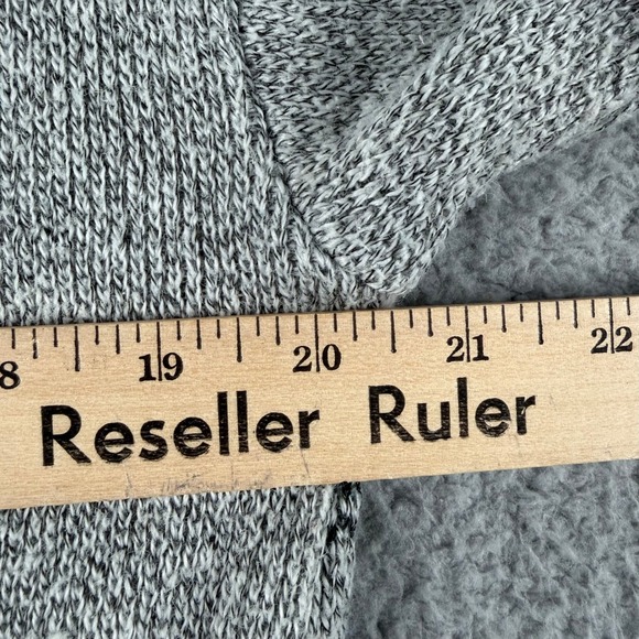 Vintage Gelifan France Sweater Mens S Gray V Neck Long Sleeve Knit Geometric - Picture 5 of 7